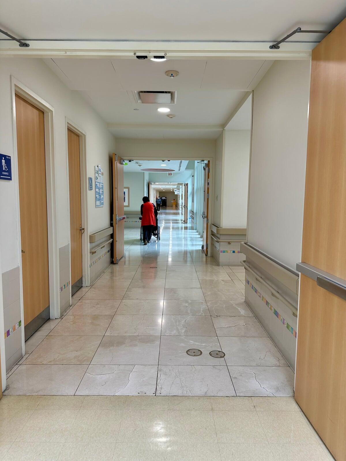 Vista de Pasillo del hospital